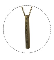 İSİMLİ KİŞİYE ÖZEL BAR KOLYE (Gold)