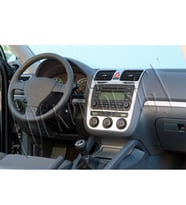 Meriç® VW Golf 5 Ön Torpido Kaplama Analog Klima Maun 16 Parça 2003-2008 (Alüminyum)