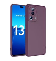 Xiaomi Mi 13 Lite Kılıf Zore Mara Lansman İç Yüzeyi Kadife Kılıf (Koyu Mor)