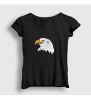 Presmono Kadın Beyaz Eagle Kartal T-Shirt 314078tt (Siyah)