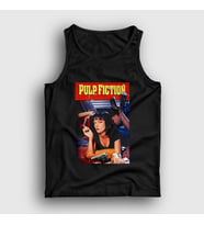 Presmono Unisex Beyaz Mia Film Pulp Fiction Atlet 248743tt (Siyah)