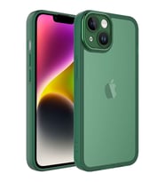Apple iPhone 14 Plus Kılıf Kamera Korumalı Transparan Zore Post Kılıf (Koyu Yeşil)