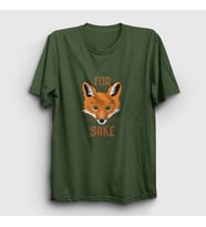 Presmono Unisex Sarı For Fox Sake Tilki T-Shirt 400828tt (Haki)
