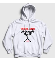 Presmono Unisex Beyaz Alive Pearl Jam Kapüşonlu Sweatshirt 73928tt (Beyaz)