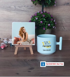 En İyi Diyetisyen Fotoğraflı Dekoratif Taş, Kupa Bardak Beyaz Hediye (Model 12)