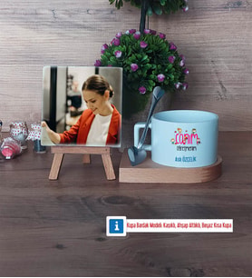 Öğretmenler Günü Hediyesi Fotoğraflı Dekoratif Taş, Kupa Bardak Beyaz Hediye (Model 8)