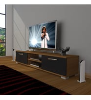 Decoraktiv Eko 140 Slm Dvd Tv Ünitesi Tv Sehpası (Siyah - Ceviz)