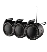 Concord 666SRGB Solar Güneş Enerji FM Radyo Rgb Ledli Bluetooth Hoparlör (Siyah)