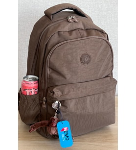 NEMO BAGS Okul Çantası Siyah Büyük Boy Unisex Su Geçirmez Kumaş Laptop Bölmeli Seyahat Çantası (Vizon)