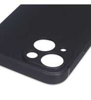 Apple iPhone 13 Kılıf Lüks Kamera Korumalı Silikon (Siyah)