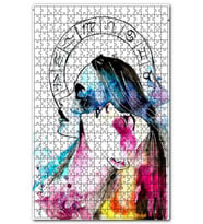 Cakapuzzle İkizler Burcu Kadın Figürü Görseli Puzzle Yapboz MDF (Ahşap) (255 Parça)