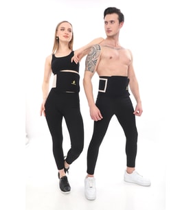 Orjinal Termal Sauna Terleten %100 Göbek Bölgesinde Etkili Zayıflatıcı Unisex Bel Korse Kemer (Ten)