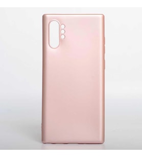 Samsung Galaxy Note 10+ Plus Kılıf Kamera Çıkıntılı Soft Silikon (Rose)