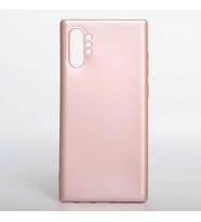 Samsung Galaxy Note 10+ Plus Kılıf Kamera Çıkıntılı Soft Silikon (Rose)