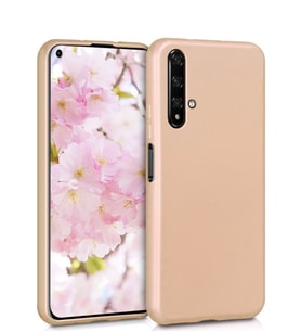 Microsonic Matte Silicone Huawei Honor 20 Kılıf (Gold)