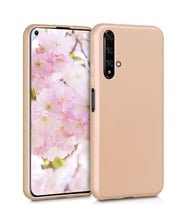 Microsonic Matte Silicone Huawei Honor 20 Kılıf (Gold)