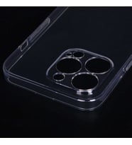 Apple iPhone 13 Pro Kılıf Lüks Kamera Korumalı Silikon (Renksiz)