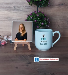 Felsefe Öğretmeni Fotoğraflı Dekoratif Taş, Kupa Bardak Beyaz Hediye Öğretmenler Günü Hediyesi (Model 5)