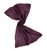 Yün Desenli Şal (Koyu Bordo)