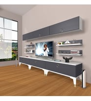 Decoraktiv Eko 8Y Slm Silver Tv Ünitesi Tv Sehpası (Beyaz)