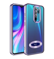 Xiaomi Redmi Note 8 Pro Kılıf Logo Gösteren Zore Omega Kılıf (Lila)