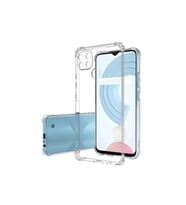 Realme C25Y Kılıf Kamera Korumalı Silikon Rubber Arka Kapak (Şeffaf Hologram)