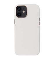 Uyumlu Model Apple iPhone 12 Kılıf Magsafe Deri Lansman Kapak (Beyaz)