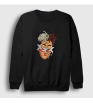 Presmono Unisex Beyaz Melting XXXTentacion Sweatshirt 48175tt (Siyah)
