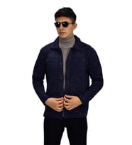 Erkek Spor Düğmeli Hırka R6380 BGL-ST03173 (Lacivert)