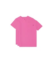 Unisex Bisiklet Yaka Standart %100 Pamuk Erkek Basic T-Shirt 3'li paket (Pudra)