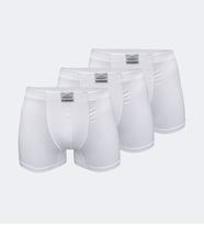 Malabadi 3 Lü Paket Erkek Pamuklu Boxer 3M074 (Beyaz)