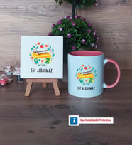 Öğretmenler Günü Hediyesi Dekoratif Taş, Kupa Bardak Kırmızı Hediye (Model 5)