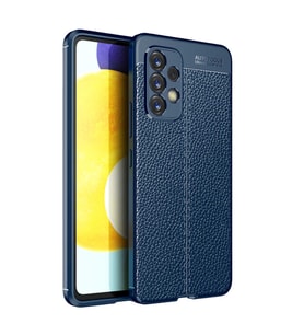 Galaxy A53 5G Kılıf Zore Niss Deri Desenli Silikon Kılıf (Lacivert)