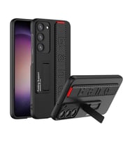 Galaxy S23 Kılıf Standlı El Tutacaklı Zore Band Kılıf (Karbon)