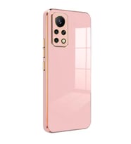 Microsonic Infinix Note 11 Pro Kılıf Olive Plated Siyah (Pembe)