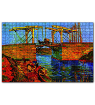Cakapuzzle Nehir Çamaşır Yıkayan Kadınlar ve Köprü  Puzzle Yapboz MDF (Ahşap) (255 Parça)