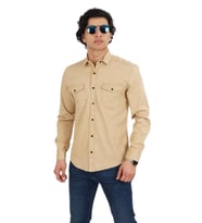 Erkek Spor Gömlek Silim Fit 9821 BGL-ST02720 (Taş)