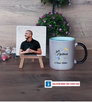 Sınıf Öğretmeni Fotoğraflı Dekoratif Taş, Kupa Bardak Beyaz Hediye Öğretmenler Günü Hediyesi (Model 9)