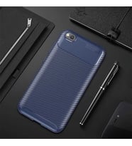 Xiaomi Redmi Go Kılıf Karbon Silikon Case (Lacivert)