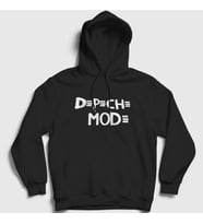 Presmono Unisex Gri Logo Depeche Mode Kapüşonlu Sweatshirt 140777tt (Siyah)