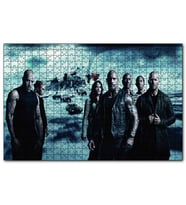 Cakapuzzle  F8 Hızlı ve Öfkeli  Kahramanlar  Puzzle Yapboz MDF (Ahşap) (500 Parça)