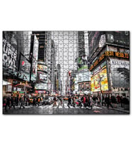 Cakapuzzle Büyükşehir Karmaşası ve İnsanlar  Puzzle Yapboz MDF (Ahşap) (255 Parça)