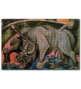 Cakapuzzle Dying Bull, 1934 by Pablo Picasso  Puzzle Yapboz MDF (Ahşap) (500 Parça)