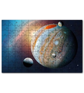 Cakapuzzle Jüpiter ve Uyduları Puzzle Yapboz MDF (Ahşap) (500 Parça)
