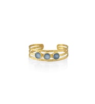 Kadir Jewellery 22 Ayar Altın Kaplama El İşçiliği Zirkon Taşlı Kadın Kaburga Bilezik (Mercan)