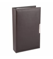 KARTVİZİT ALBÜMÜ 4 SIRALI 192 KARTLIK 16X26,5 CM (KAHVE)
