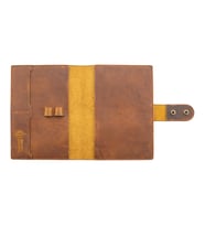 Crazy Deri A5 Defter Ve Ajanda Kılıfı Antrasit (Taba)