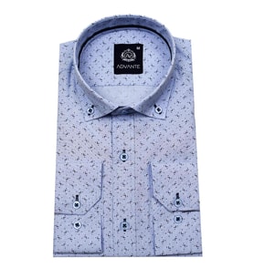 Erkek Uzun Kol Silim Fit Gömlek BGL-ST01713 (Mavi)