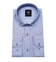 Erkek Uzun Kol Silim Fit Gömlek BGL-ST01713 (Mavi)