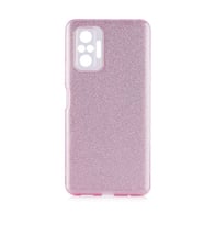 Xiaomi Redmi Note 10 Pro Kılıf Simli Parlak Shining Kapak (Rose)